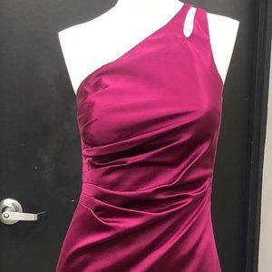 One shoulder mini cocktail dress